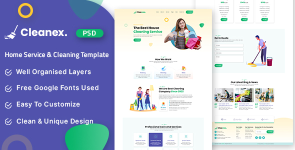 Cleanex - Home Services & Cleaning Template