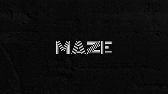 Maze - Animated Typeface