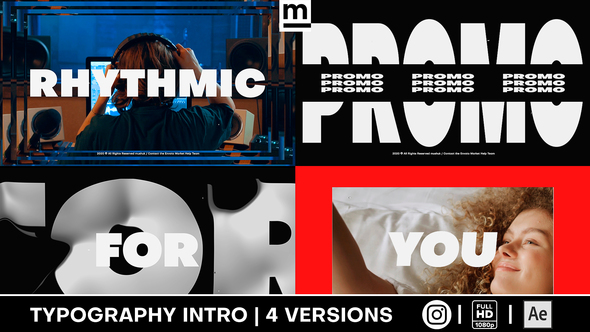 Rhythmic Typography Promo - VideoHive 29300383
