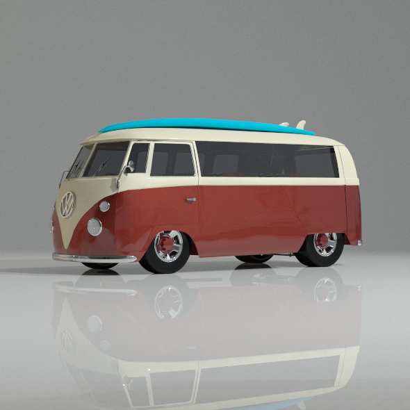 Camper vw t2 - 3Docean 29302519