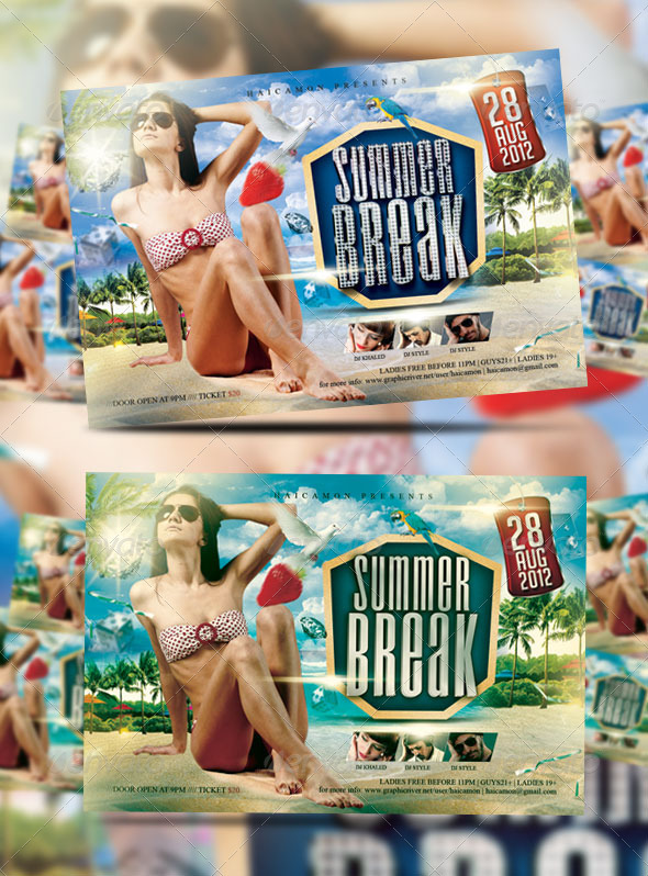 Summer Break Party Flyer Vol_10 - Clubs & Parties Events