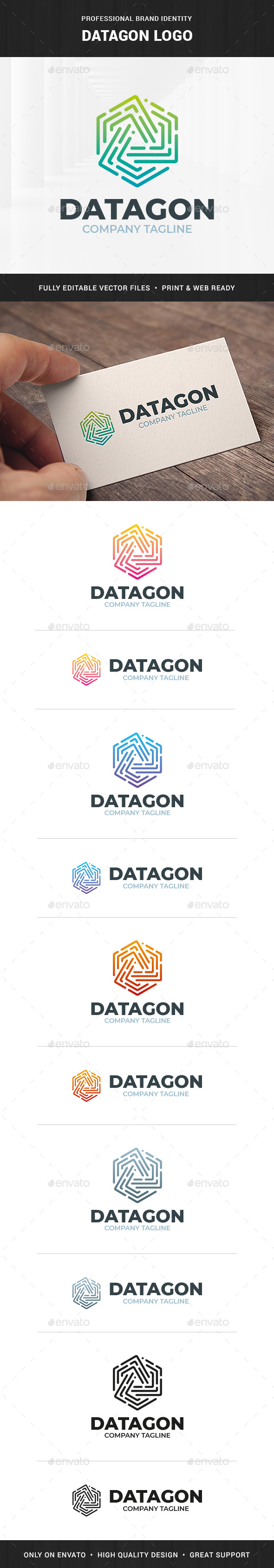 Datagon Logo Template