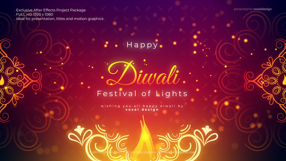 Happy Diwali Opener By Voxeldesign Videohive