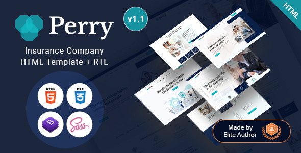 Perry - Insurance Company HTML Template