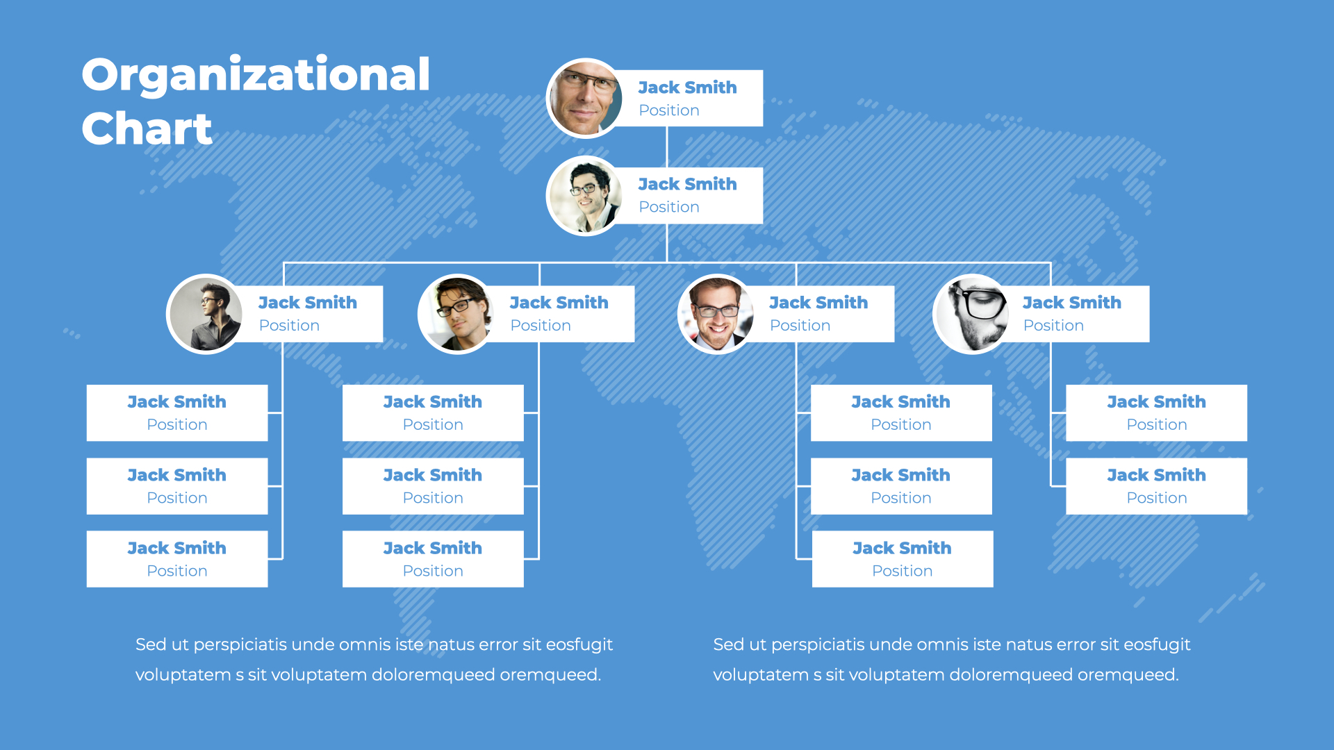 Organizational Chart and Hierarchy Keynote Template, Presentation Templates