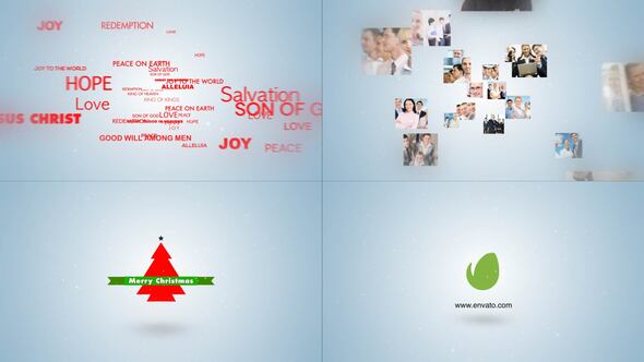 Typo & Video Christmas Logo Intro