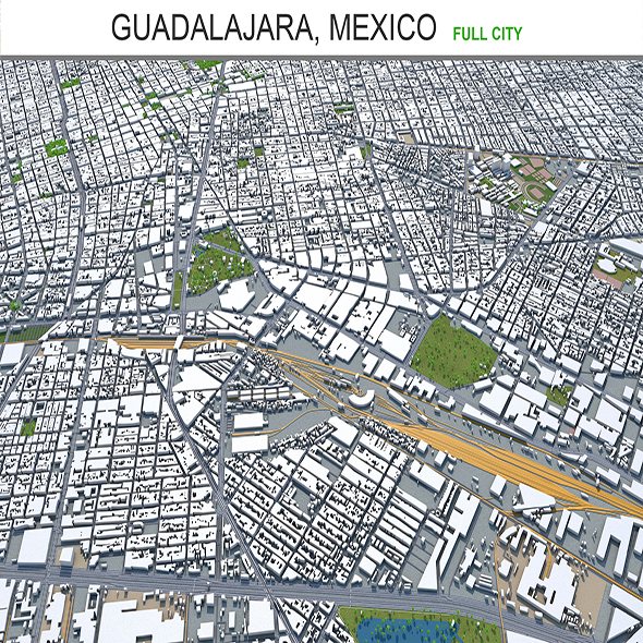 Guadalajara city Mexico - 3Docean 29322218