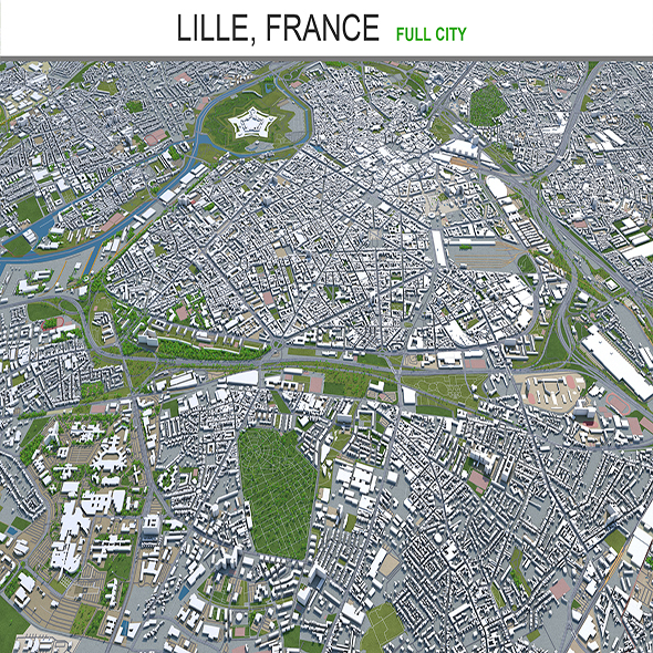 Lille city France - 3Docean 29322391