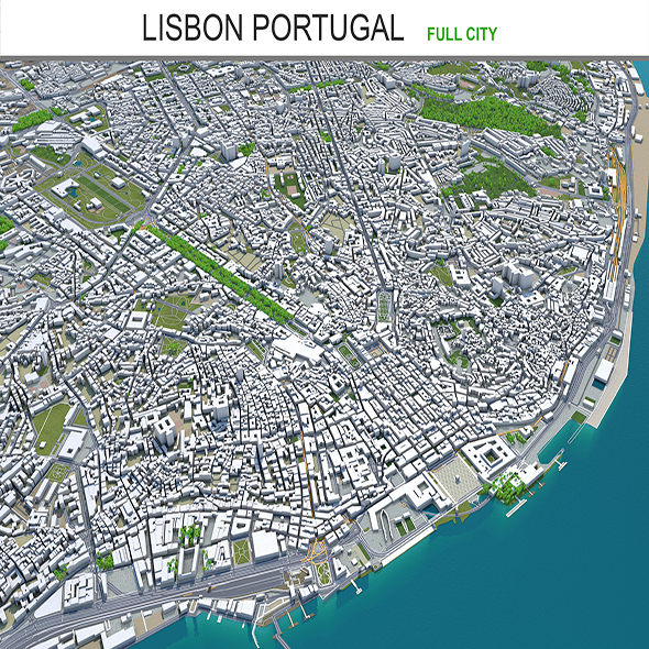 Lisbon city Portugal - 3Docean 29322883