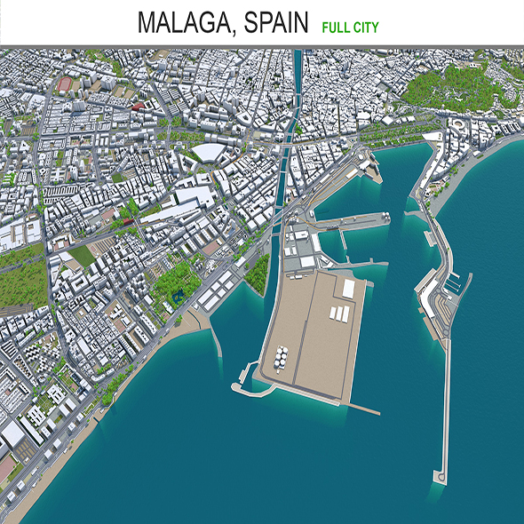 Malaga city Spain - 3Docean 29323353