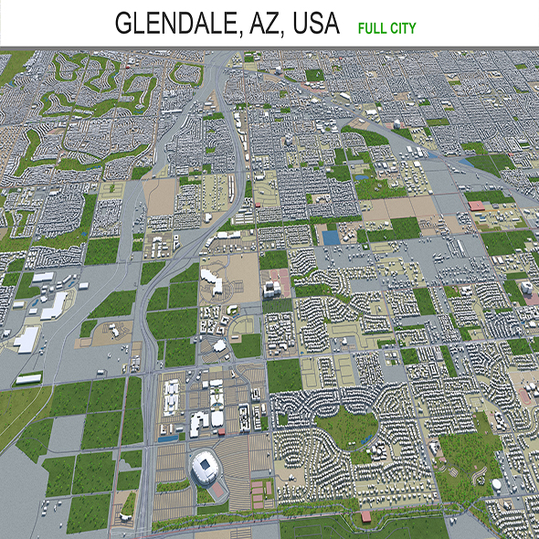 Glendale AZ city - 3Docean 29324219