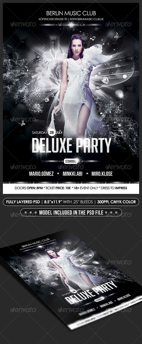 Deluxe Party Poster/Flyer - Clubs & Parties Events