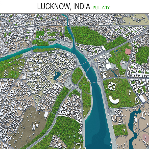 Lucknow city India - 3Docean 29325658
