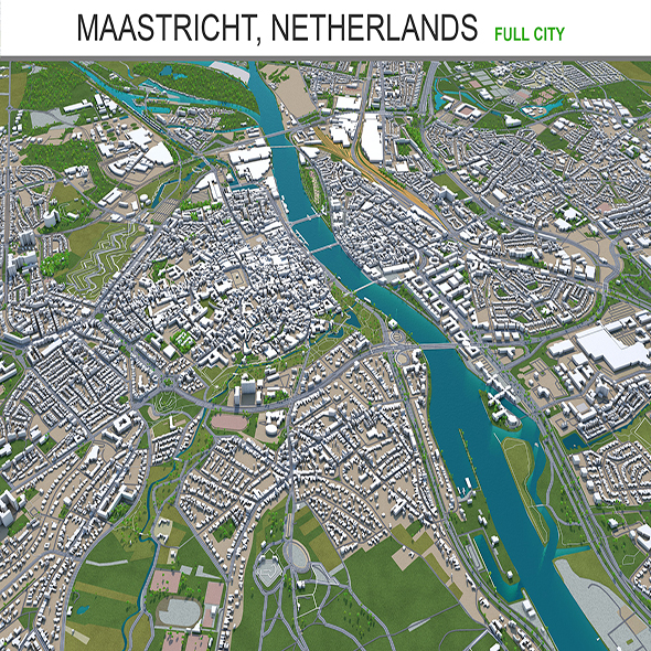 Maastricht city Netherlands - 3Docean 29325765