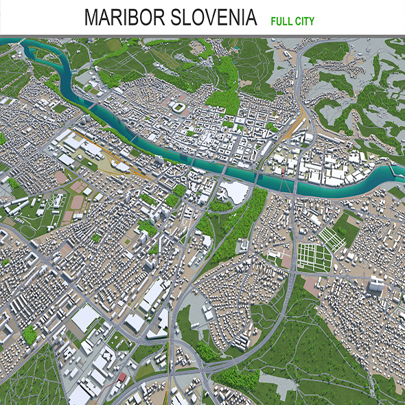 Maribor city Slovenia - 3Docean 29325787