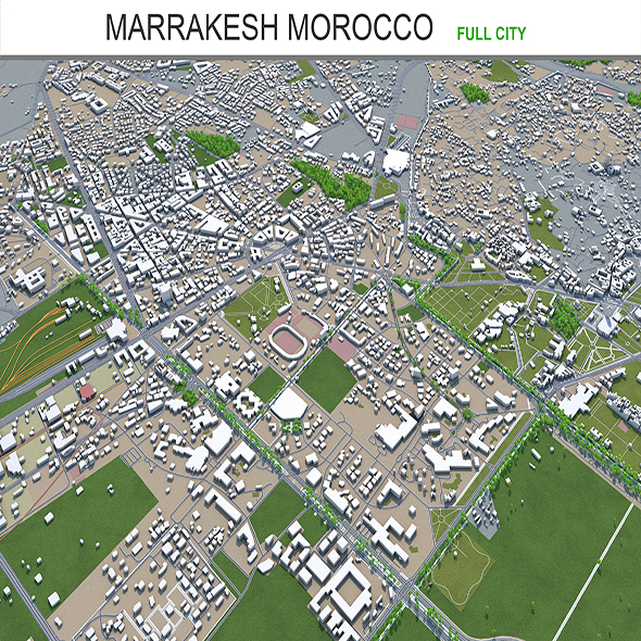 Marrakesh city Morocco - 3Docean 29325807