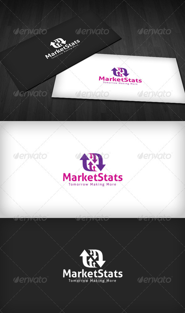 Market Stats Logo - Vector Abstract