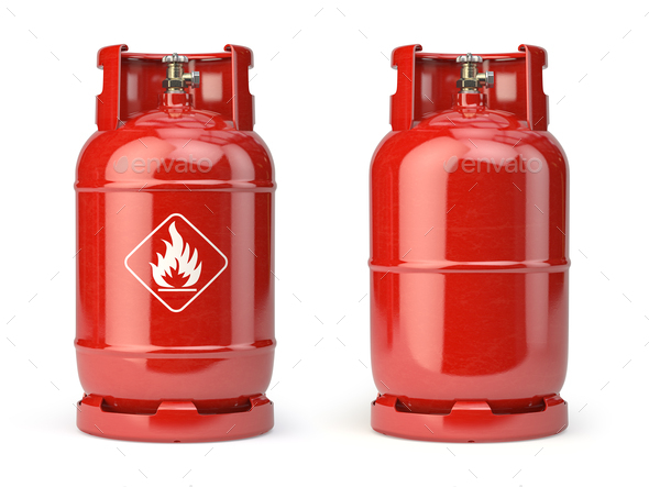 Gas bottle, cylinder or container