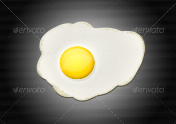 Fried Egg - Objects Illustrations