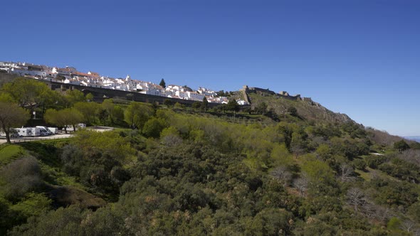 Marvao village on the top of the mountain in Alentejo, Portugal alt