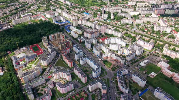 High-rise buildings in the city. Modern architecture on the urban background. alt
