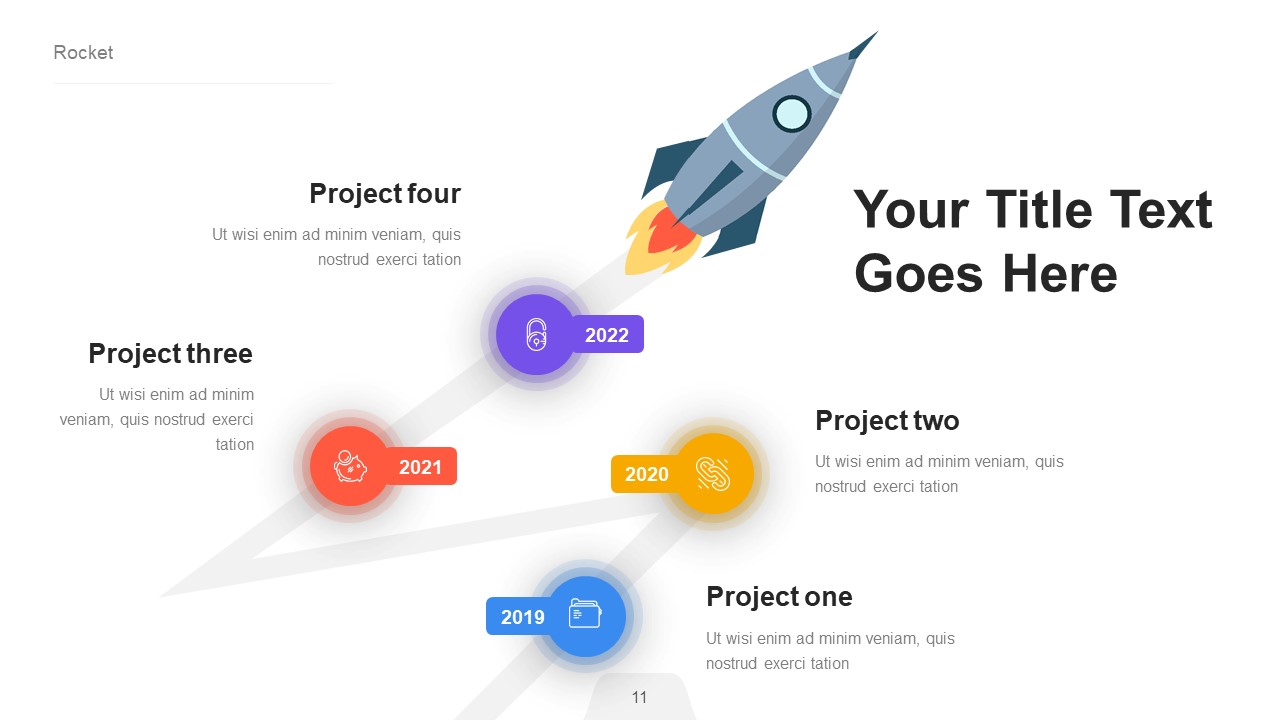 Rocket Infographic Powerpoint Presentation Template, Presentation Templates