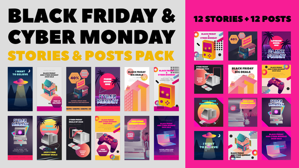 Black Friday and Cyber Monday Stories Pack