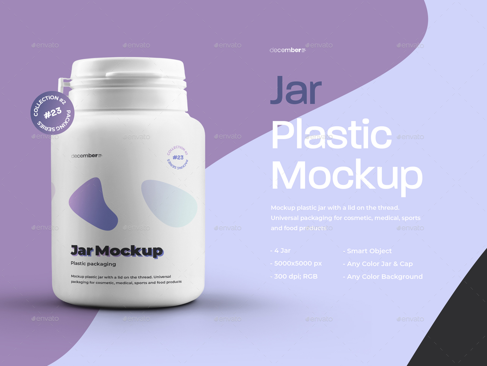 Download 4 Mockups Plastic Jar For Pills Or Capsules By Oleg Design Graphicriver