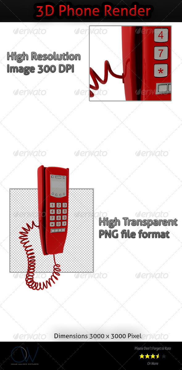 3D Phone Render - Objects 3D Renders