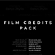 Film Credits Pack - VideoHive Item for Sale
