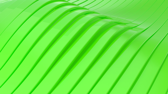 Abstract background with green wavy stripes alt