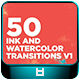 50 Ink And Watercolor Transitions V1 - VideoHive Item for Sale
