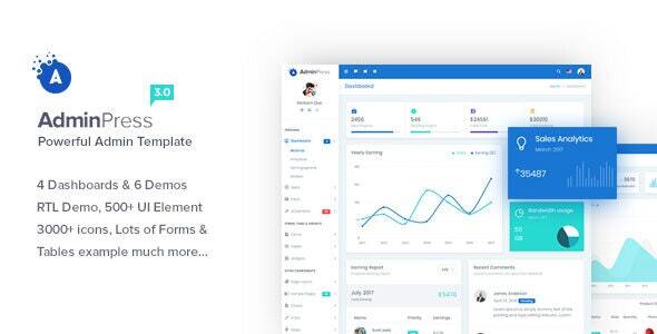 Admin Press - ThemeForest 20470856