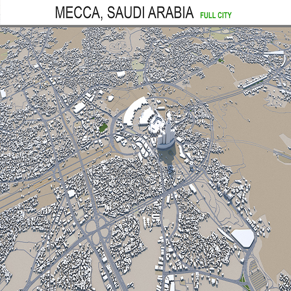 Mecca city Saudi - 3Docean 29345345