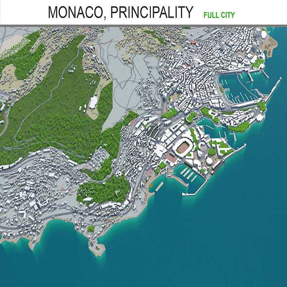 Monaco city Principality - 3Docean 29345368