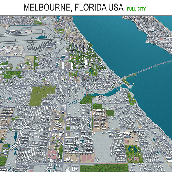 Melbourne city Florida - 3Docean 29345407