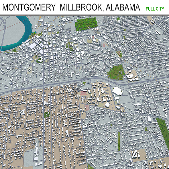 Montgomery city Alabama - 3Docean 29347554