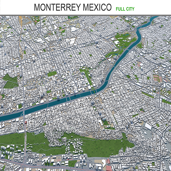 Monterrey city Mexico - 3Docean 29347586