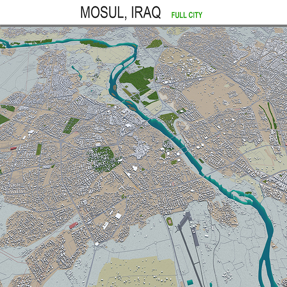 Mosul city Iraq - 3Docean 29347875