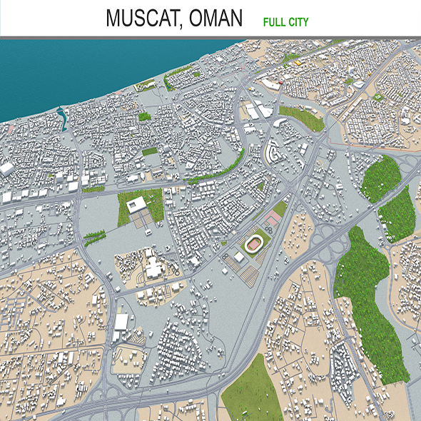 Muscat city Oman - 3Docean 29347994