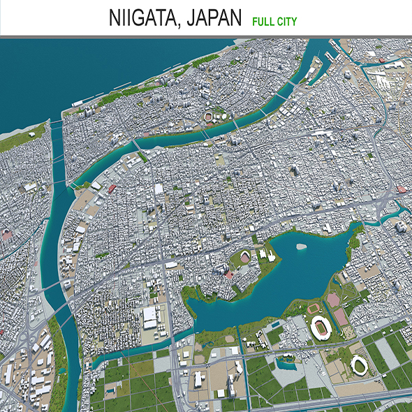 Niigata city Japan - 3Docean 29349739
