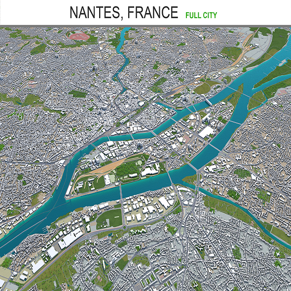 Nantes city France - 3Docean 29350107