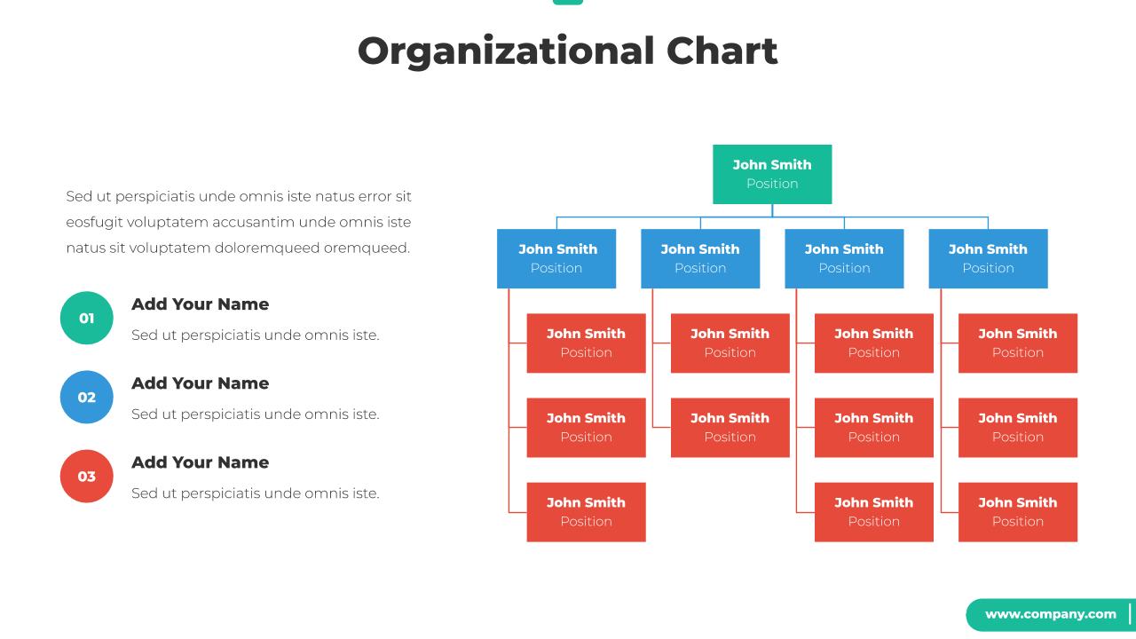 Organizational Chart and Hierarchy Google Slides Template by Spriteit