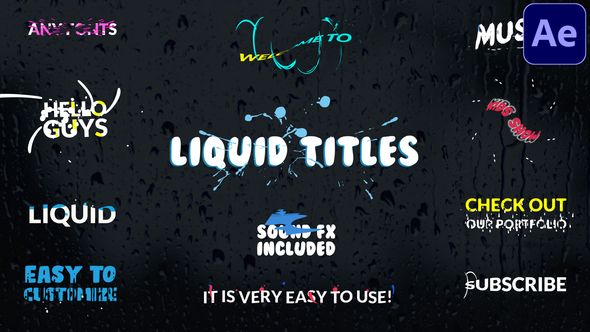 Liquid Titles - VideoHive 29350548