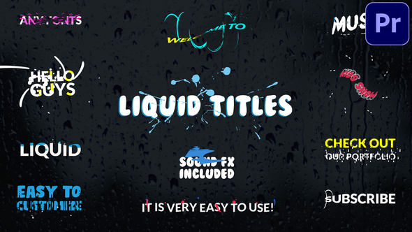 Liquid Titles | Premiere Pro MOGRT