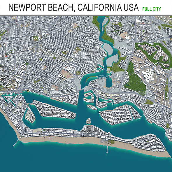 Newport Beach city - 3Docean 29350572
