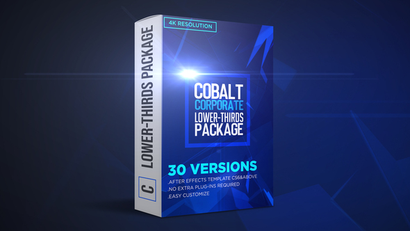 Cobalt Corporate Lower-Thirds 4K