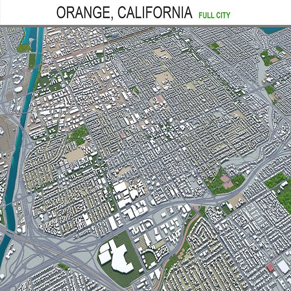 Orange city California - 3Docean 29350651