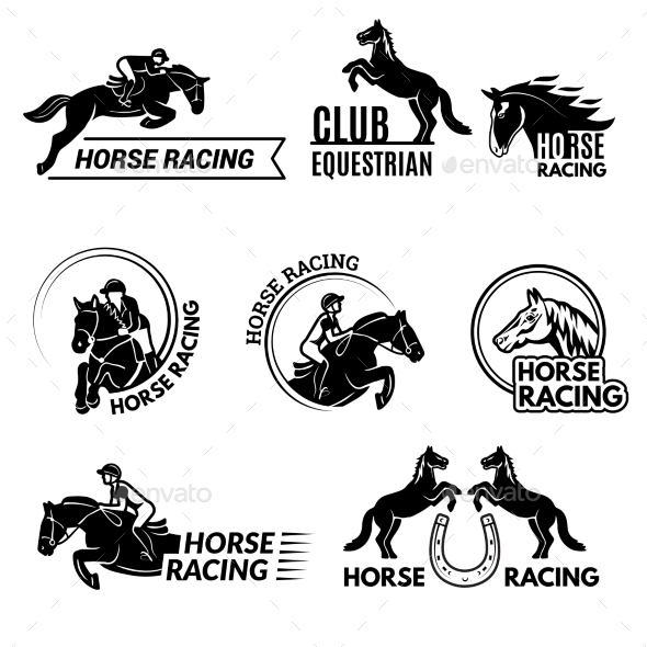 horse racing logo