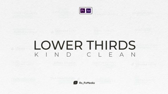 Lower Thirds | Kind Clean | MOGRT